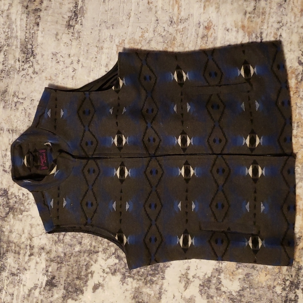Western Patterned Vest - 2X